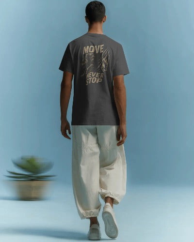 T-shirt MOVE Never stop- Gris