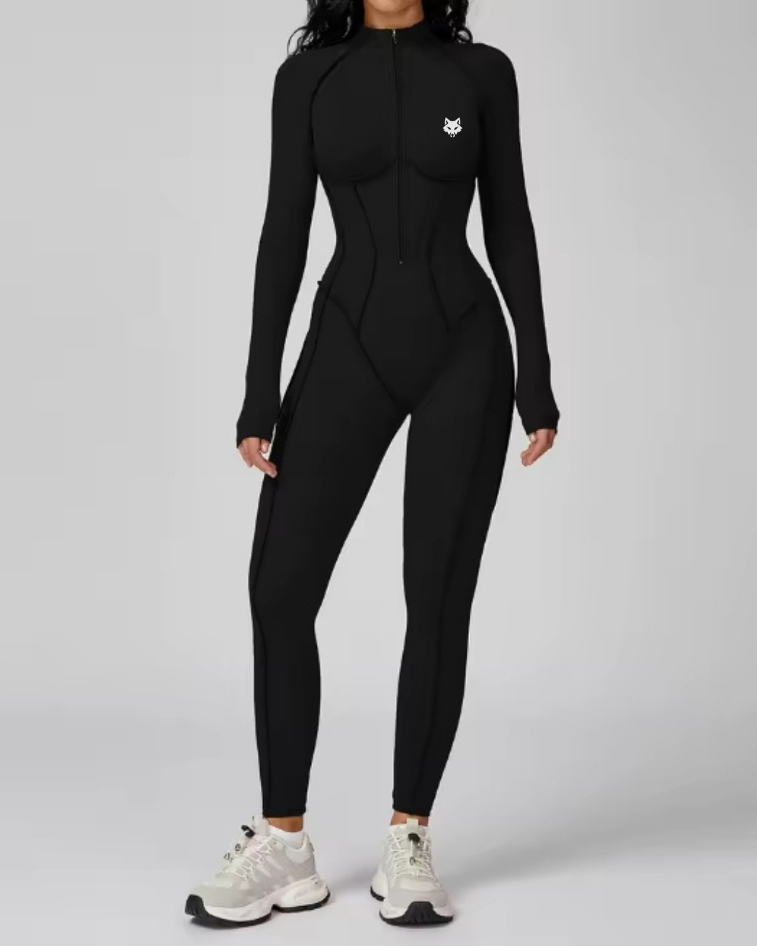 Combinaison Fitness MOVE Zipper – Haute Élasticité Performance