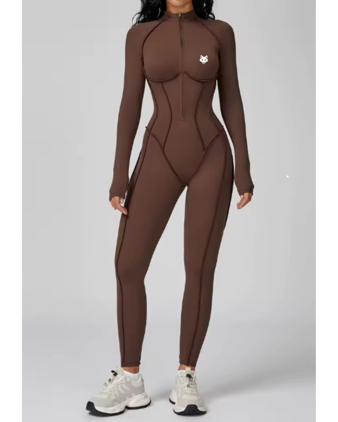 Combinaison Fitness MOVE Zipper – Haute Élasticité Performance