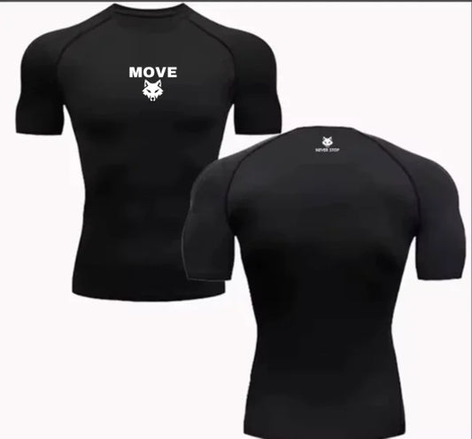 Move T-shirt compressé – Adapté pour le gym