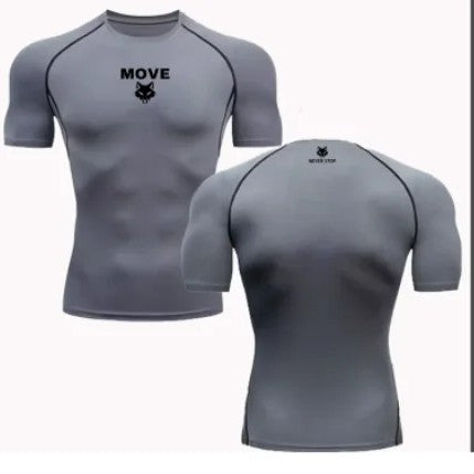 Move T-shirt compressé – Adapté pour le gym